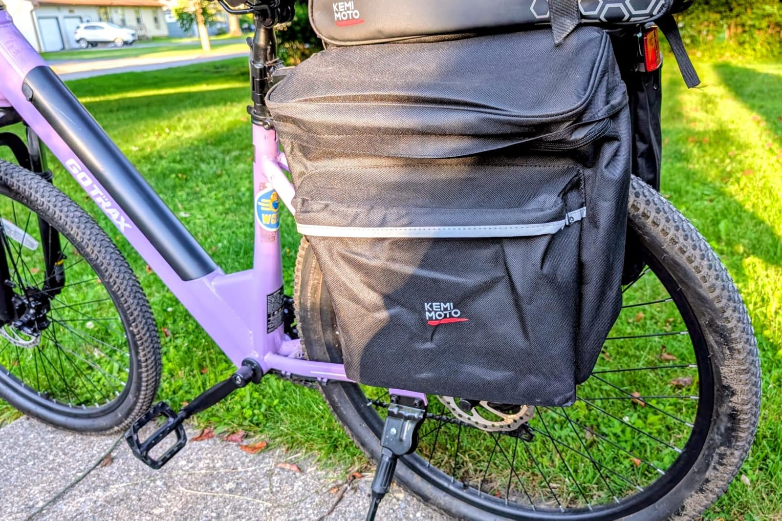 KEMIMOTO Bike Bag Panniers with Rain Cover, 34L Waterproof Rear Rack Bag customer photo 2