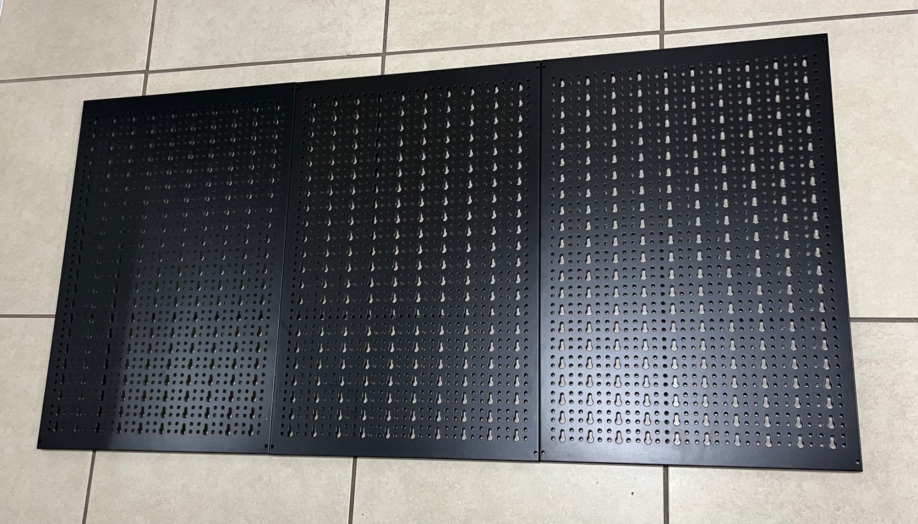 Ultrawall Peg Board Wall Organizer 4 ft. Metal Garage Wall Pegboard customer photo 2