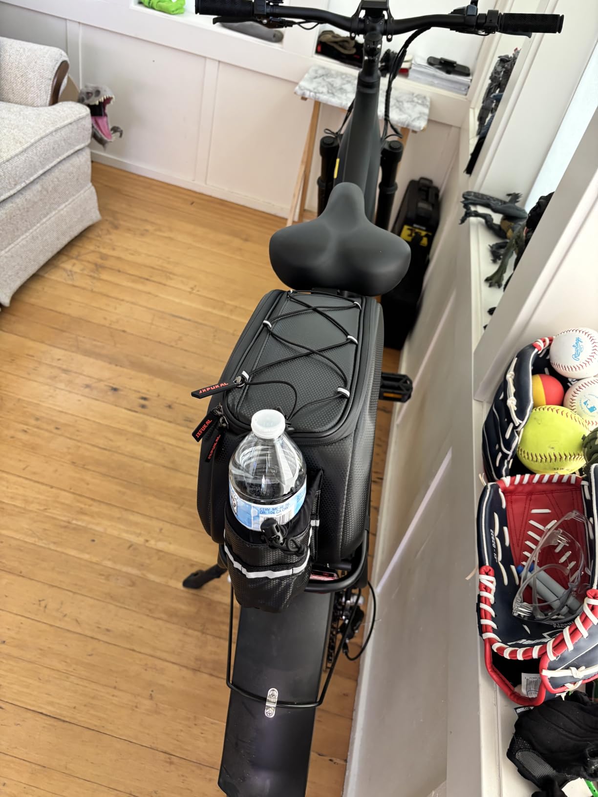 JXFUKAL Bike Bags for Bicycle Rear Rack - 9.5L/17L/40L Hard Shell Ebike Bag customer photo 1