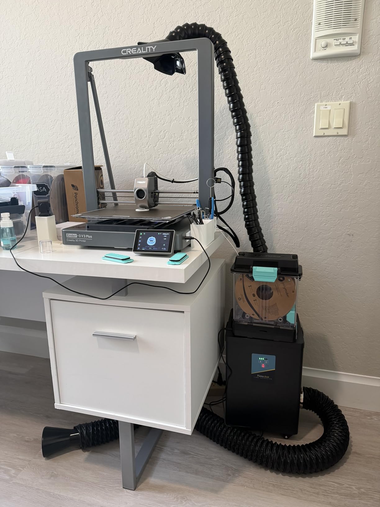 FumeClear FC-2002A Laser Fume Extractor with Outdoor Vent for Odor Removal customer photo 1