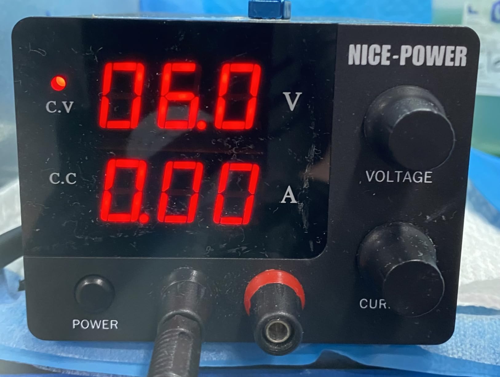 NICE-POWER DC Power Supply Variable, 30V 5A Adjustable Switching Regulated Power Supply with Encoder, Upgraded 3-Digits LED Display, Electroplating DIY LED Test Mini Regulated DC Bench Power Supply customer photo 1