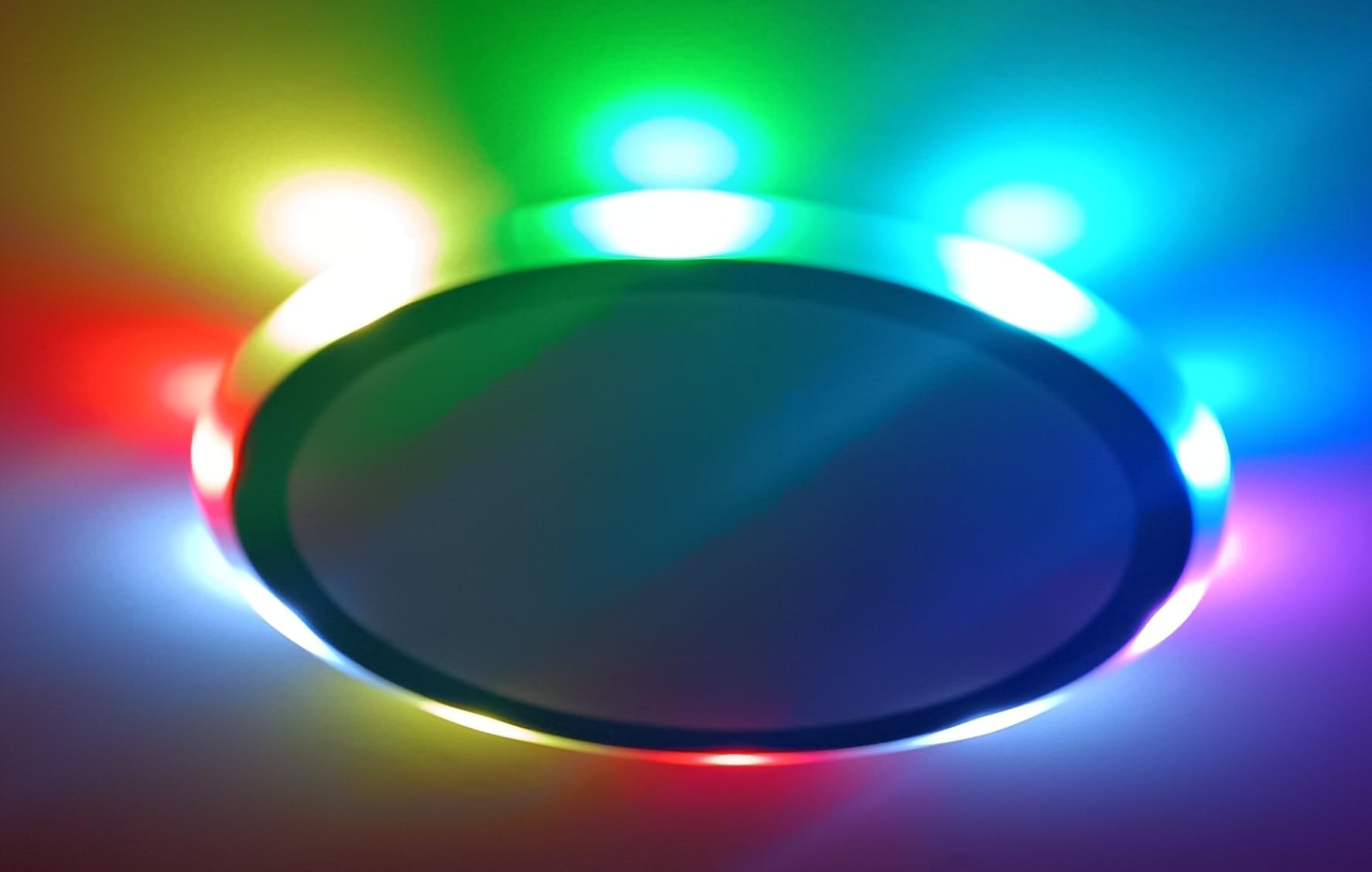 BLNAN RGB Led Flush Mount Ceiling Light with Remote Control, 13Inch 24W 2400LM 3000K-6500K Dimmable Color Changing Wired Light Fixture, Colorful for Bedroom Kids Room Party Festival, Black customer photo 2