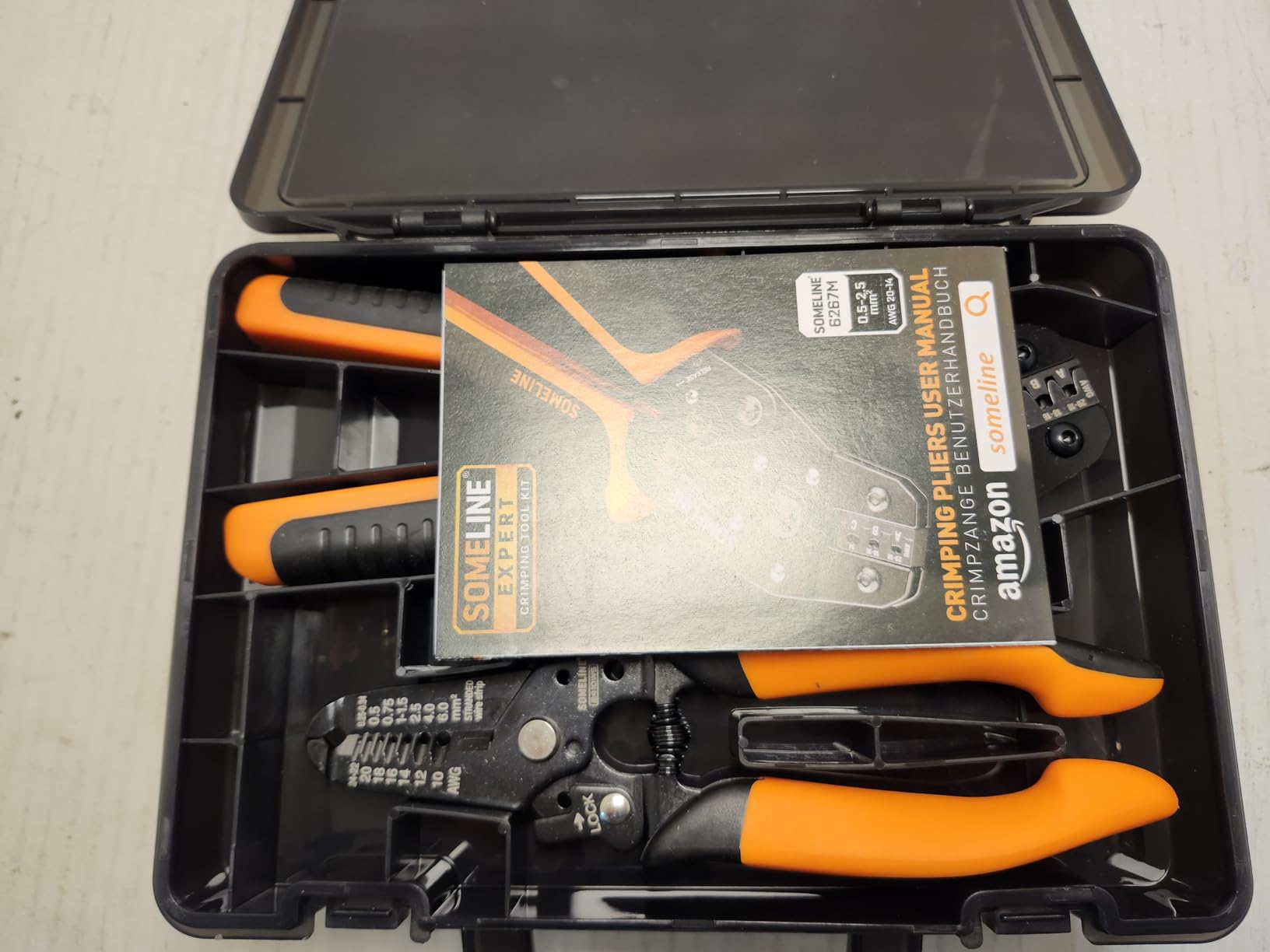 SOMELINE Crimp Tool Connector Kit, JST-XH 2.5mm and Dupont 2.54mm Connector Set, 21 Types of Connectors, 30-20 AWG Ratcheting Crimper for JST Series,KF2510,Molex,AMP EI Series customer photo 1