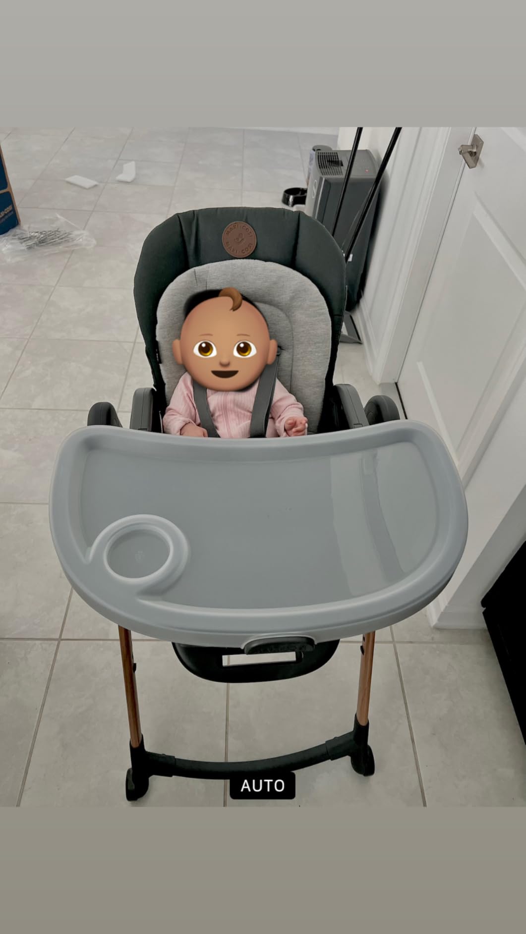 Maxi-Cosi Minla 6-in-1 High Chair for Babies & Toddlers, Portable Foldable Highchair, EcoCare Fabric, 9 Heights, 5 Reclines, 4 Tray Positions, Classic Graphite customer photo 2