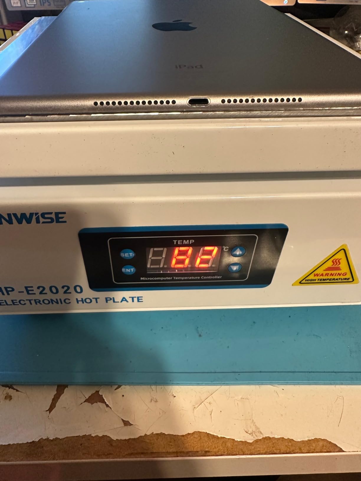 110V 1080W Soldering Hot Plate, Electric Hot Plate, LED Microcomputer Electric Preheat Soldering Station Welder Hot Plate Rework Heater Lab 200X200mm (7.87 * 7.87in) Plate customer photo 1