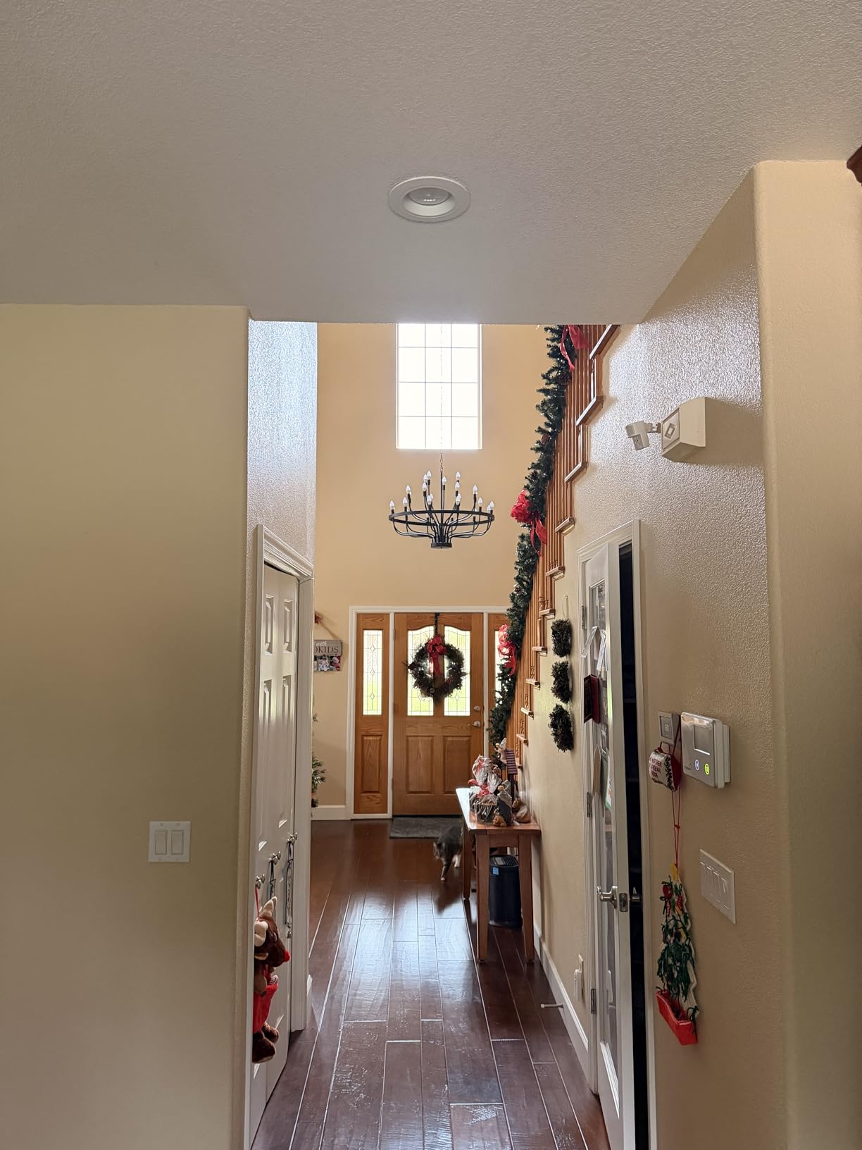 Large Gold Chandelier 24-Light 39in Wagon Wheel Light for High Ceilings customer photo 1