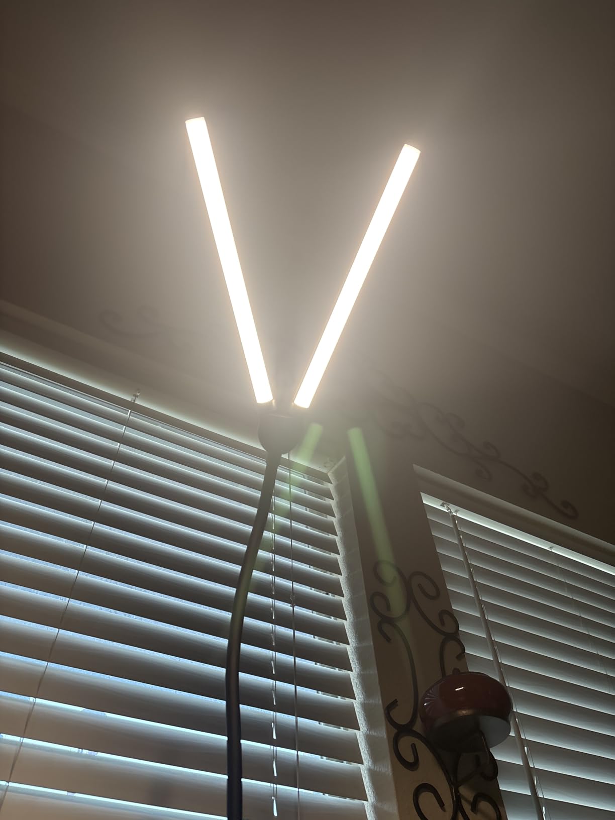 LED Floor Lamp, 18W/2000LM Bright Reading Floor Lamp for Office with Double Head, Adjustable Gooseneck Dimmable Modern Standing Light for Lash Extension Craft, Eye Caring Floor Lamps for Living Room customer photo 1