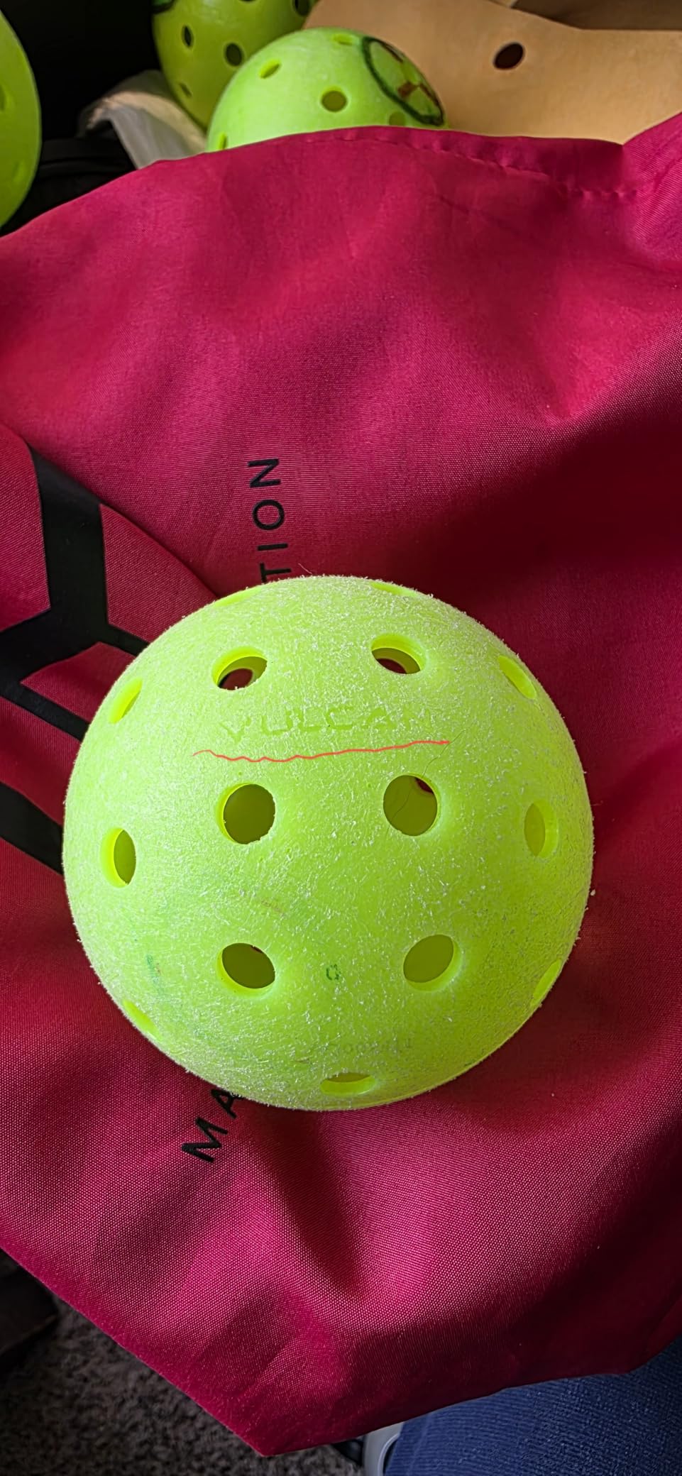 Vulcan | VPRO Flight Outdoor Pickleball Official Ball of the PPA Tour & MLP | 3, 6, 12, 36 & 100 Ball Pack | Hi-Vis Yellow customer photo 1