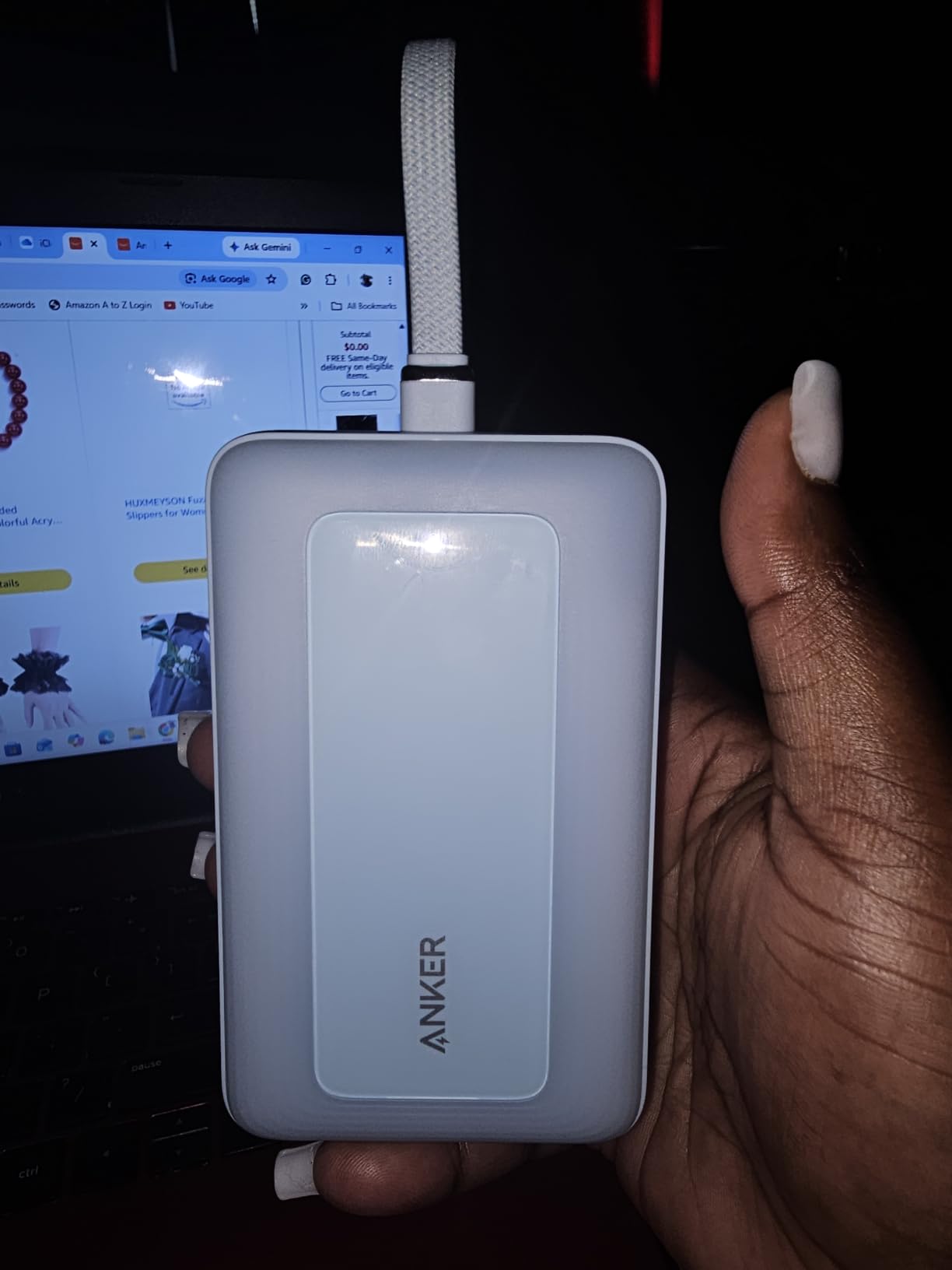 Anker Zolo Power Bank,20,000mAh 30W Portable Charger with Built-in USB-C customer photo 1