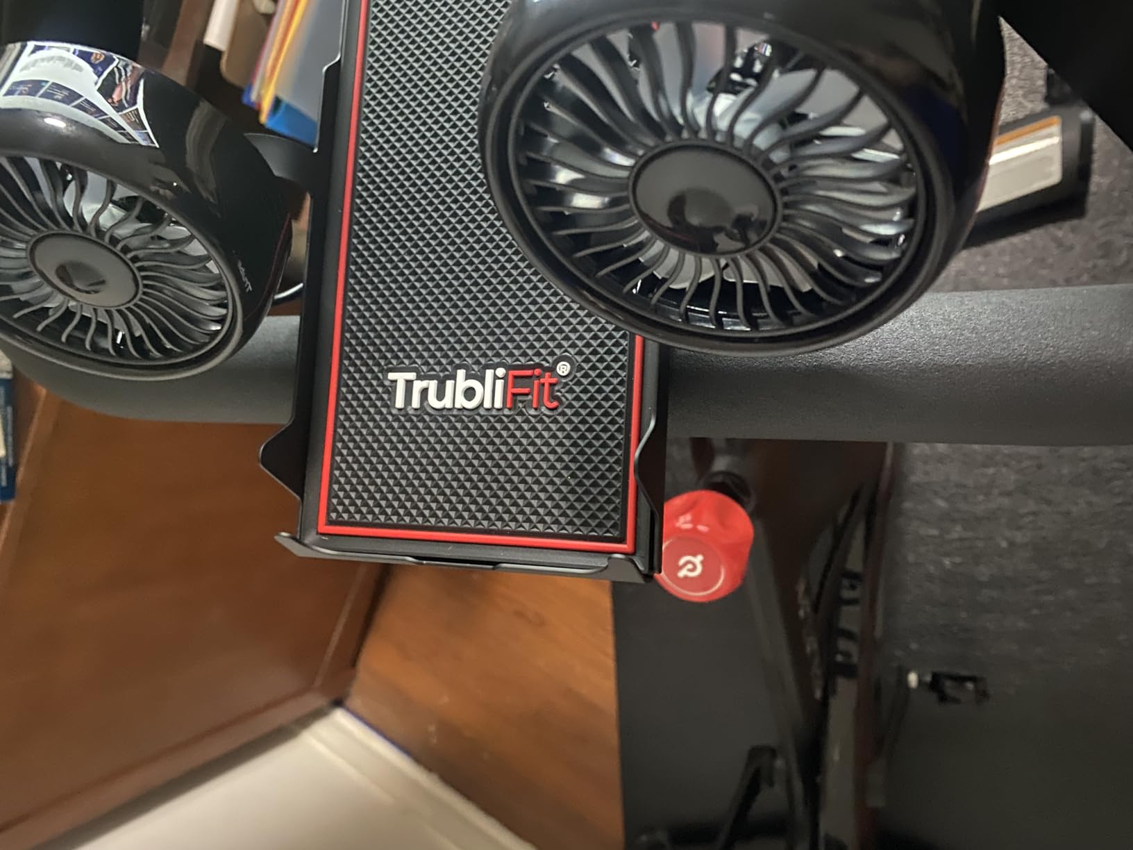TrubliFit Dual Cooling Fans with Phone Tray for Peloton Bike, No Batteries customer photo 1