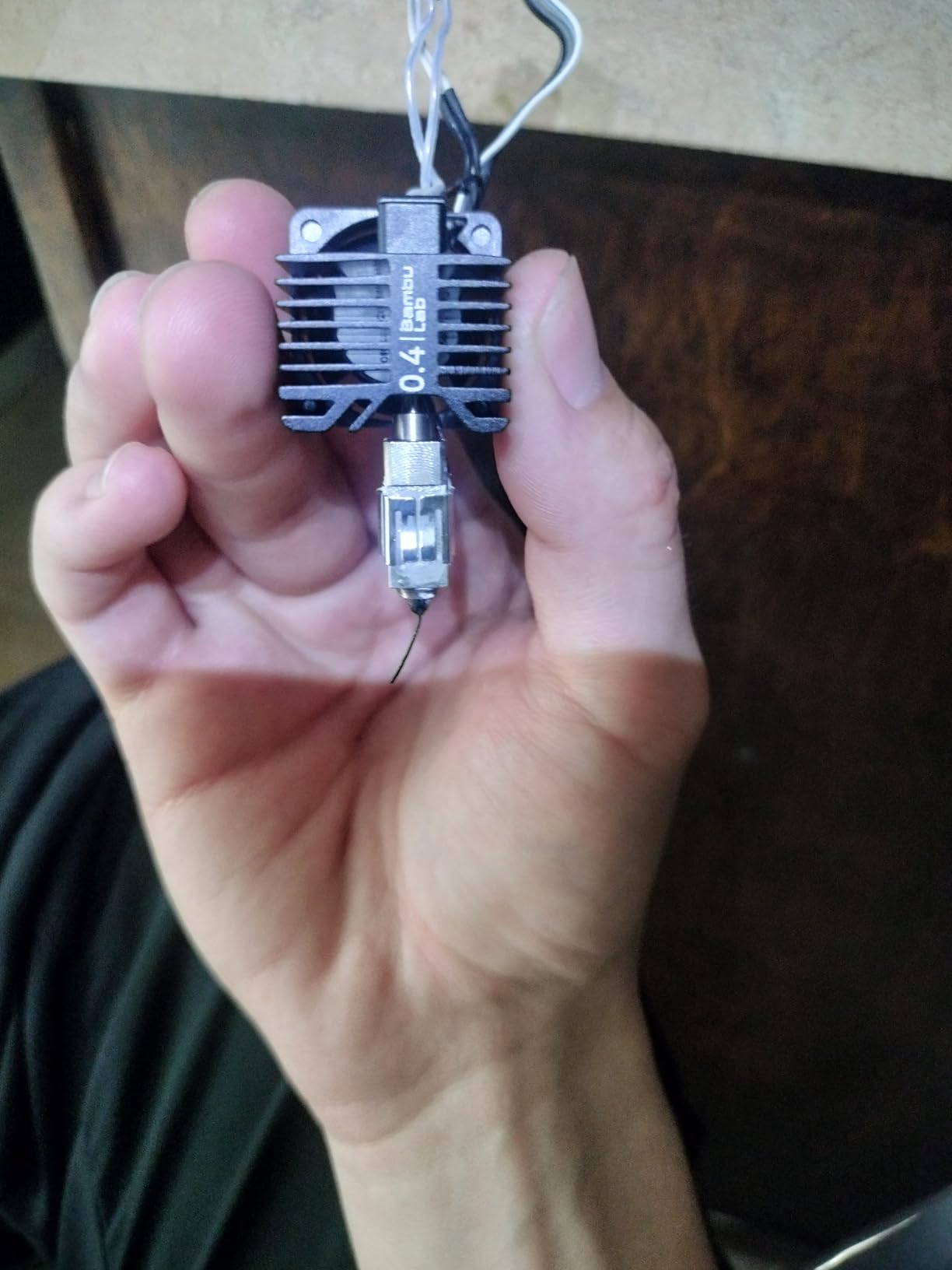 Genuine Bambu Lab Hotend with Nozzle for P1S P1P X1C X1 Carbon 3D Printer .4mm Hardened Steel customer photo 2