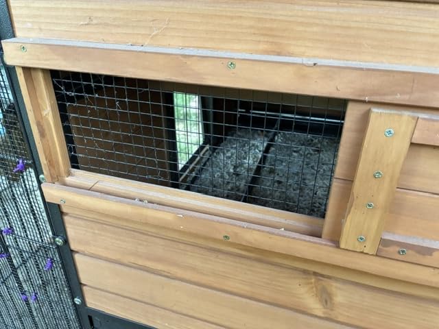 GUTINNEEN Chicken Coop Mobile Upgraded with Metal Frame and Metal Chicken Run 85