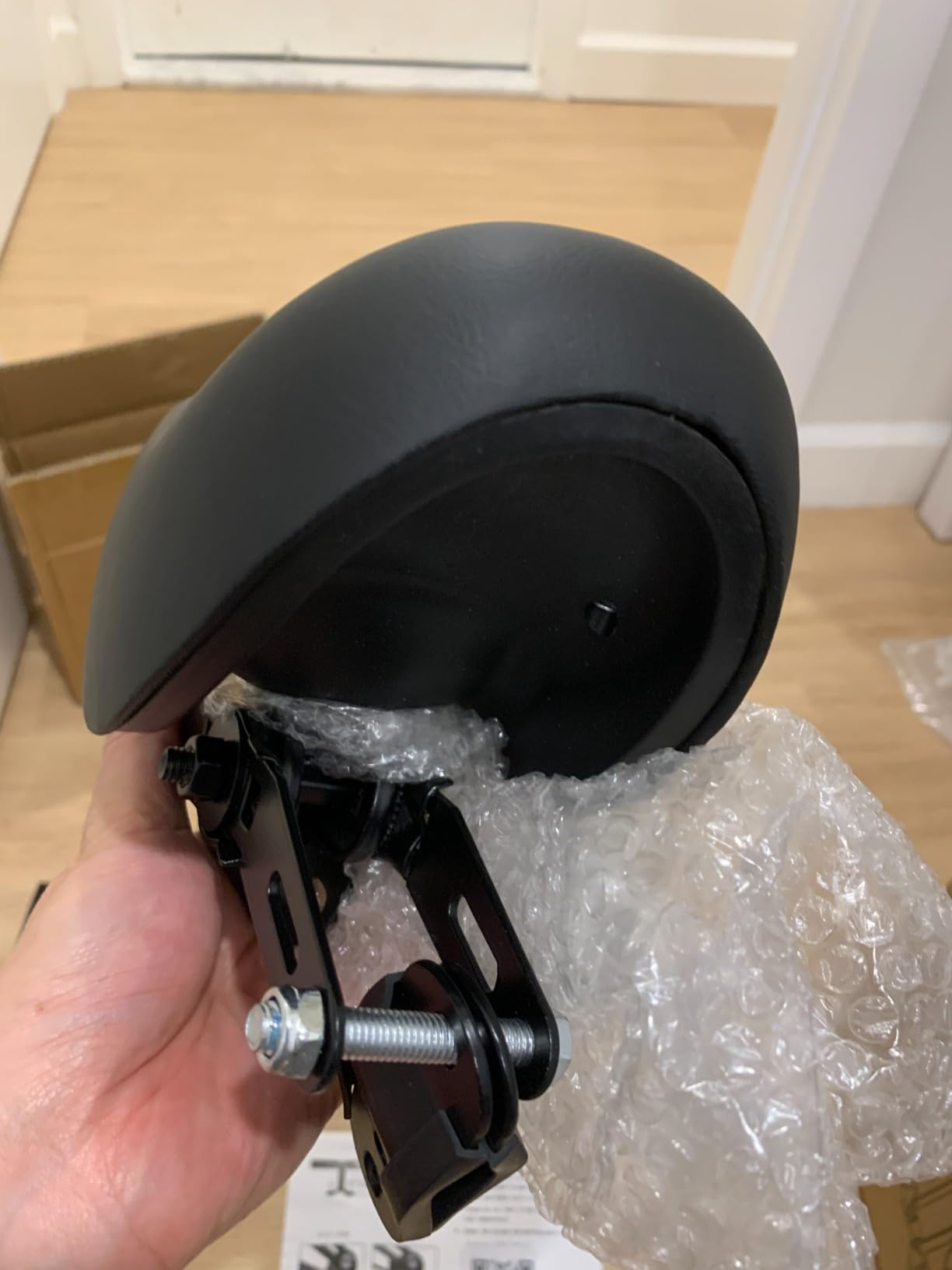Front Mounted Bicycle Seats for Children, Kid Bike Seat Mountain with Handlebars Foot Pedals for Children 2~5 Years (Black) (Black) customer photo 2