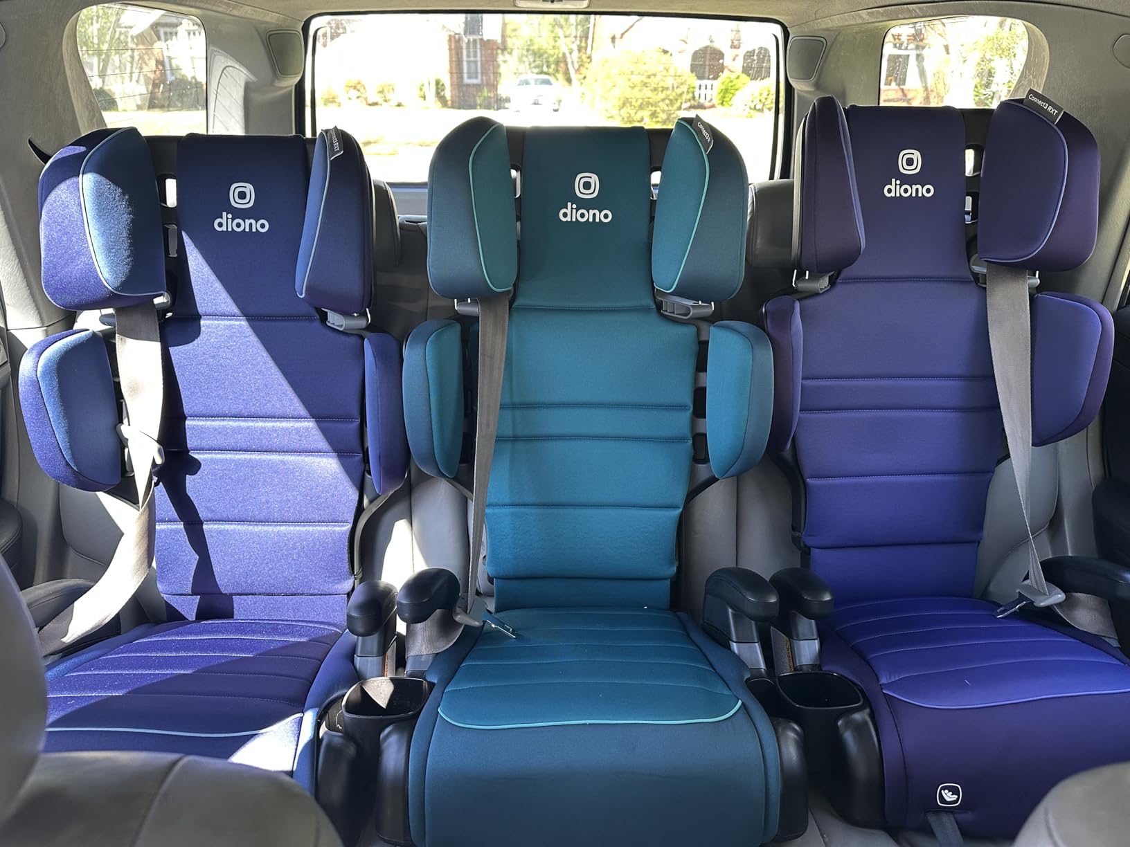 Diono Connect3 R 2-in-1 High Back Booster, Slim Fit 3-Across in Many Mid-Sized Sedans and SUVs, for Children from 40-120 lbs., Lightweight with Cupholder, Black Storm customer photo 1
