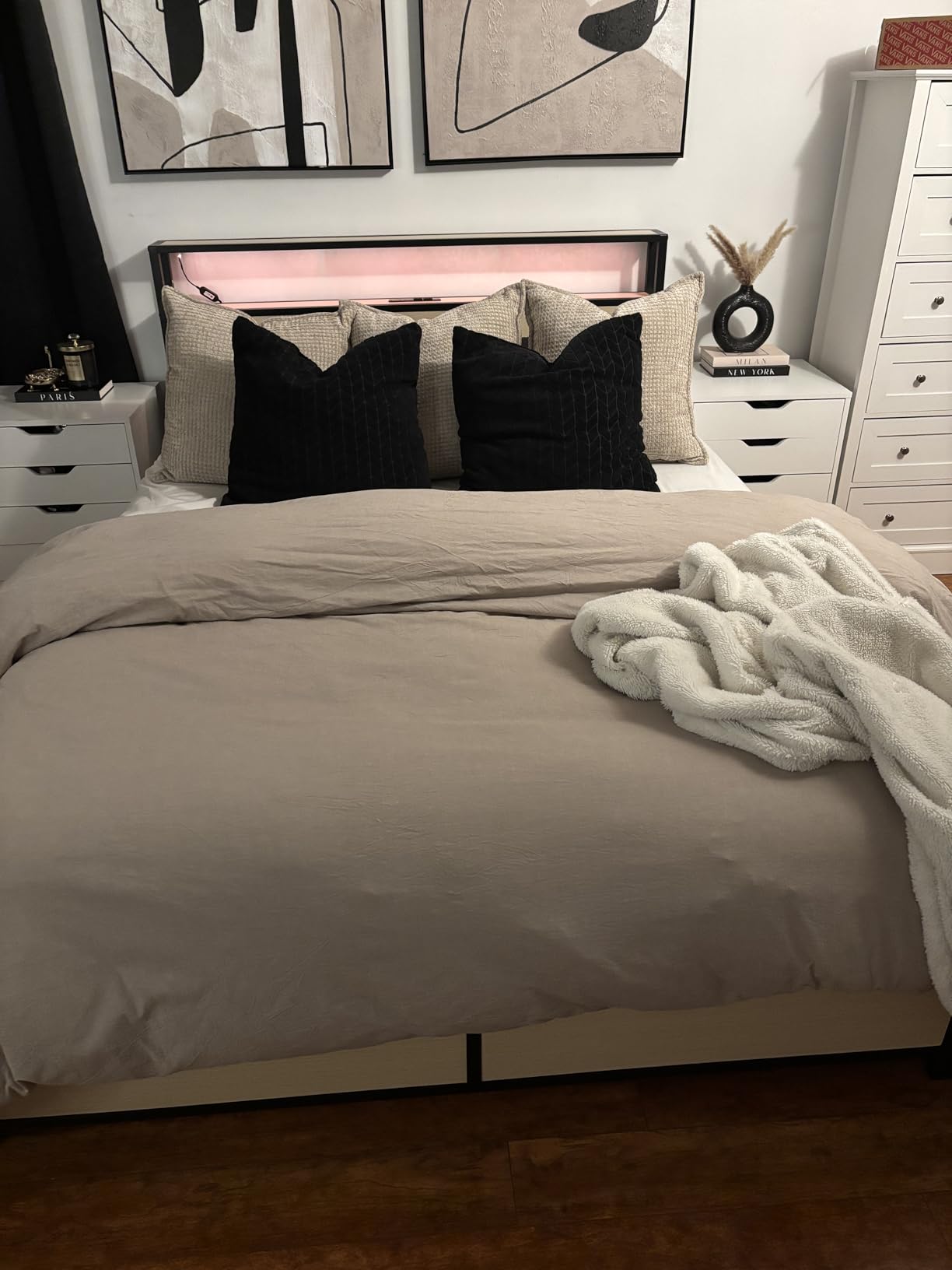 BPC Heavy Weight Down Comforter King Size,Hotel Extra-fluffy Duvet Insert customer photo 2