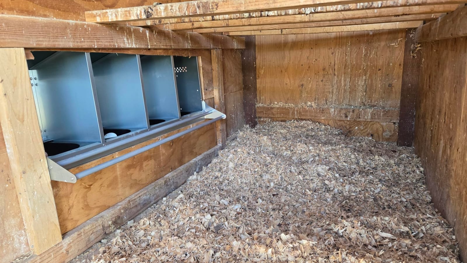 Chicken Nesting Box, 2 Holes Nesting Boxes, Heavy Duty Metal Laying Boxes, Roll Away Nesting Box Egg Collection Tray, with Roosting Pole for Chicken Coop(Green) customer photo 1