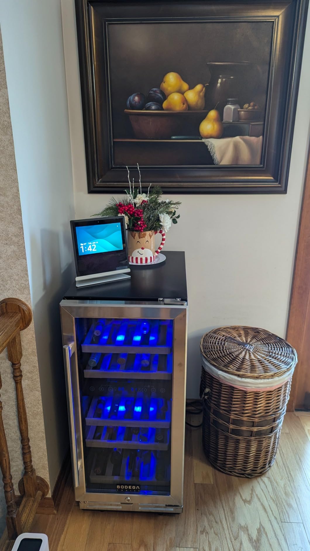 BODEGA 24 Inch Wine Fridge, 46 Bottle Dual Zone Wine Cooler, 41-72℉ Compressor Wine Refrigerator with Tempered Glass Door, Built-in or Freestanding Wine Cooler for Home Kitchen Bar (5.3 cu.ft). customer photo 2