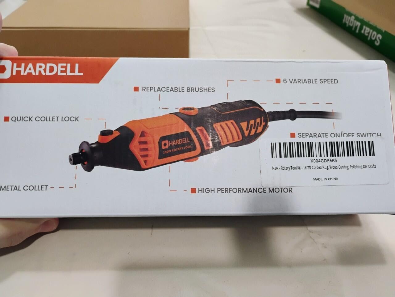 HARDELL 180W Corded Rotary Tool Kit, 8000-35000 RPM 61 Accessories for DIY customer photo 2