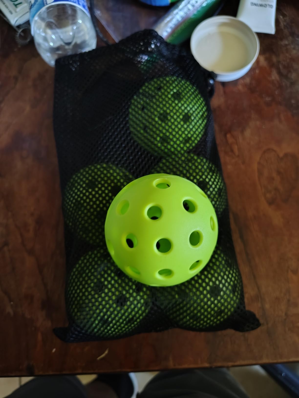 cyclotron 6-Pack Pickleball Balls - USAPA Approved, 40-Hole Outdoor & Indoor Pickleballs with Mesh Bag, High-Visibility Durable Balls for Practice customer photo 2