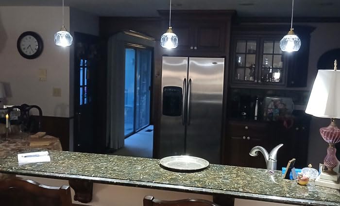 Weesalife Crystal Chandeliers for Staircases，7-Lights customer photo 1