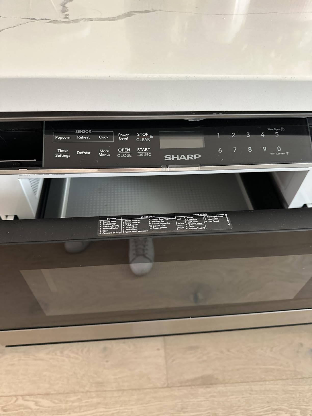 Sharp SMD2479JS 24 in. 1.2 cu. ft. Built-In Smart Microwave Drawer Oven customer photo 1
