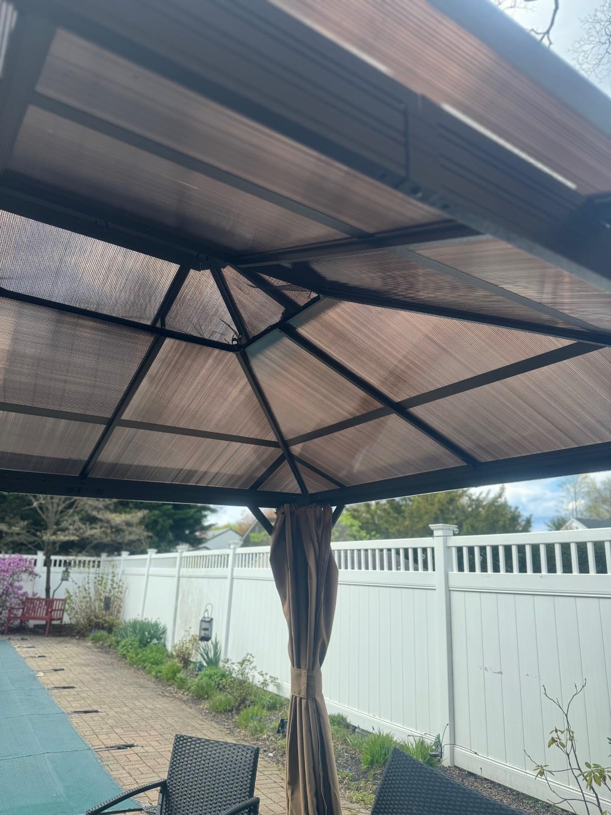 12 Ft. W X 12 Ft. D Aluminum Patio Hardtop Gazebo customer photo 1