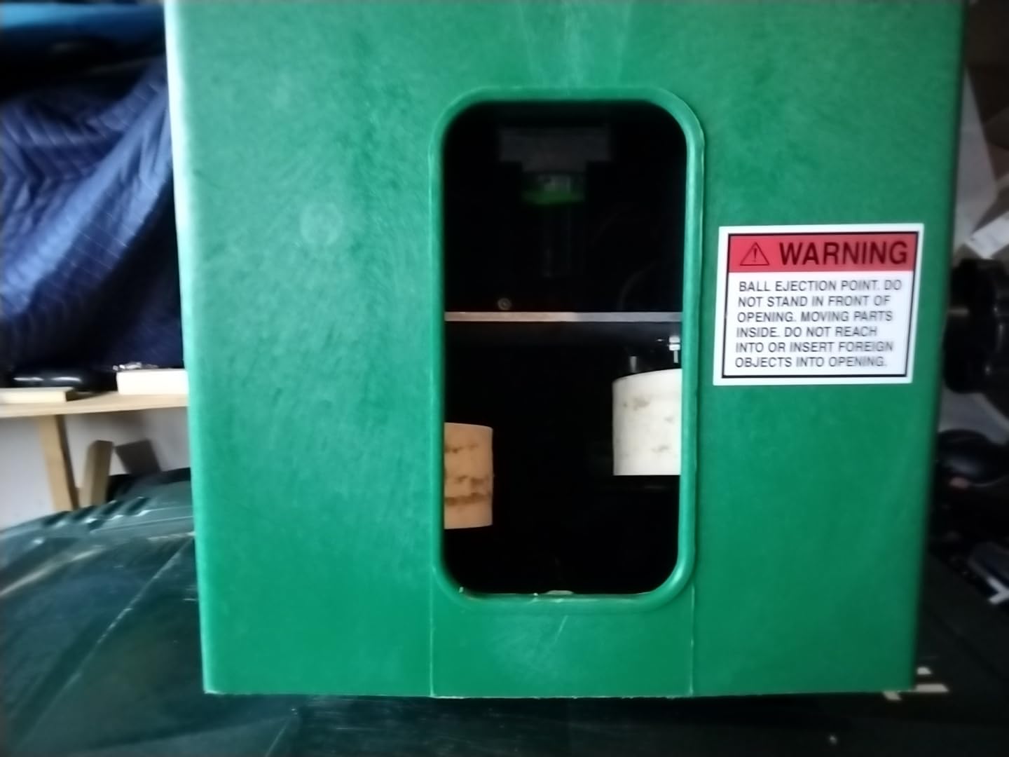 Pickleball Tutor Mini. Pickleball Ball Machine. Lightweight and Compact. Random Oscillator. Made in U.S.A. by #1 Pickleball Machine Company. customer photo 1
