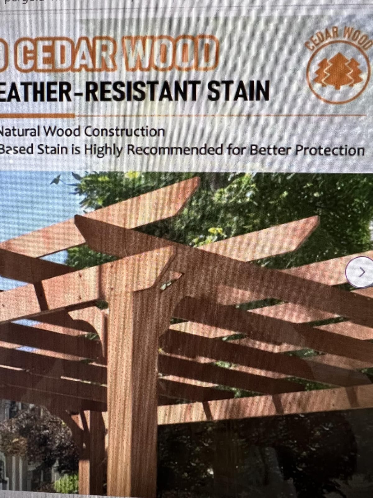 VEIKOU 12x16FT Wood Pergola, Patio Pergola with Solid Cedar Structure, Outdoor Backyard Gazebo with Unparalleled Flat Slatted Roof Trellis for Deck Grill Party Garden customer photo 1
