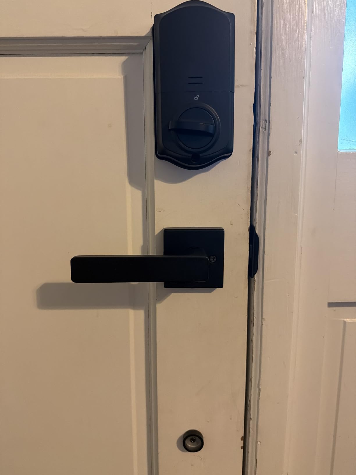Veise VE017G-H Wi-Fi Smart Door Lock Deadbolt with Handle Set, Matte Black customer photo 1
