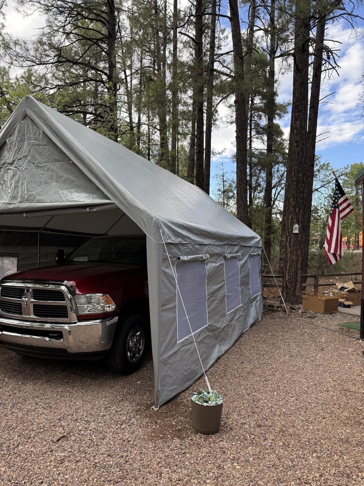 Quictent 10x20 ft Carports with Side Zipper Doors customer photo 2