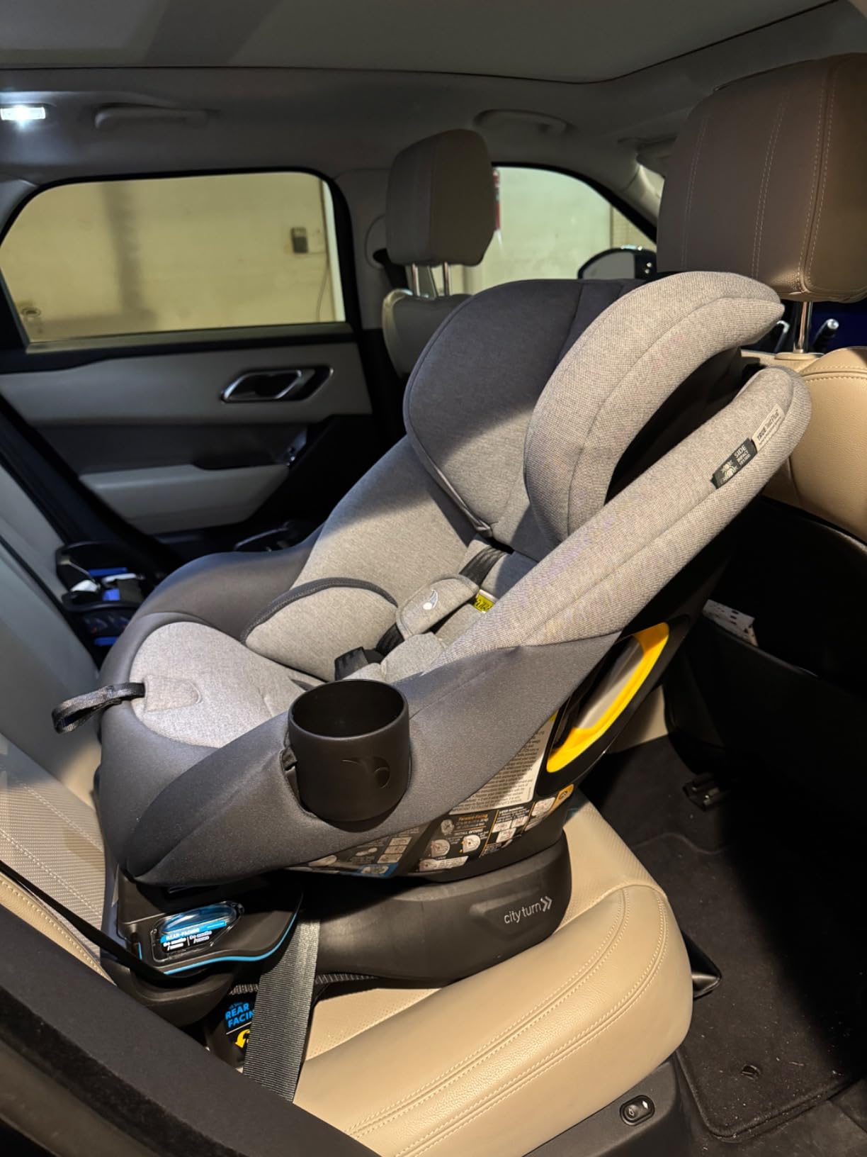 Baby Jogger® City Turn Rotating Car Seat, 180-Degree Turn, Rear Facing, Forward Facing Swivel Convertible Car Seat with Lightweight Coolmax Fabric, Newborn to Toddler, Dune Fashion customer photo 2