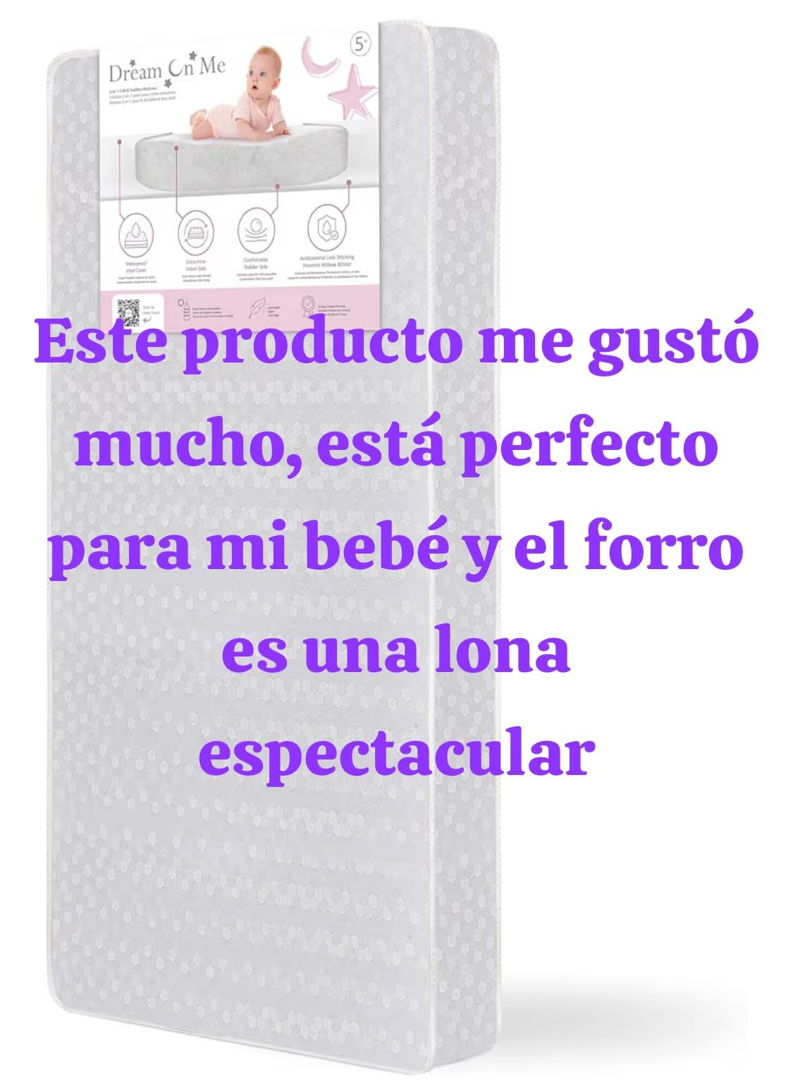 Dream On Me 2-in-1 Serene Snooze Baby Crib Mattress, GREENGUARD Gold customer photo 2