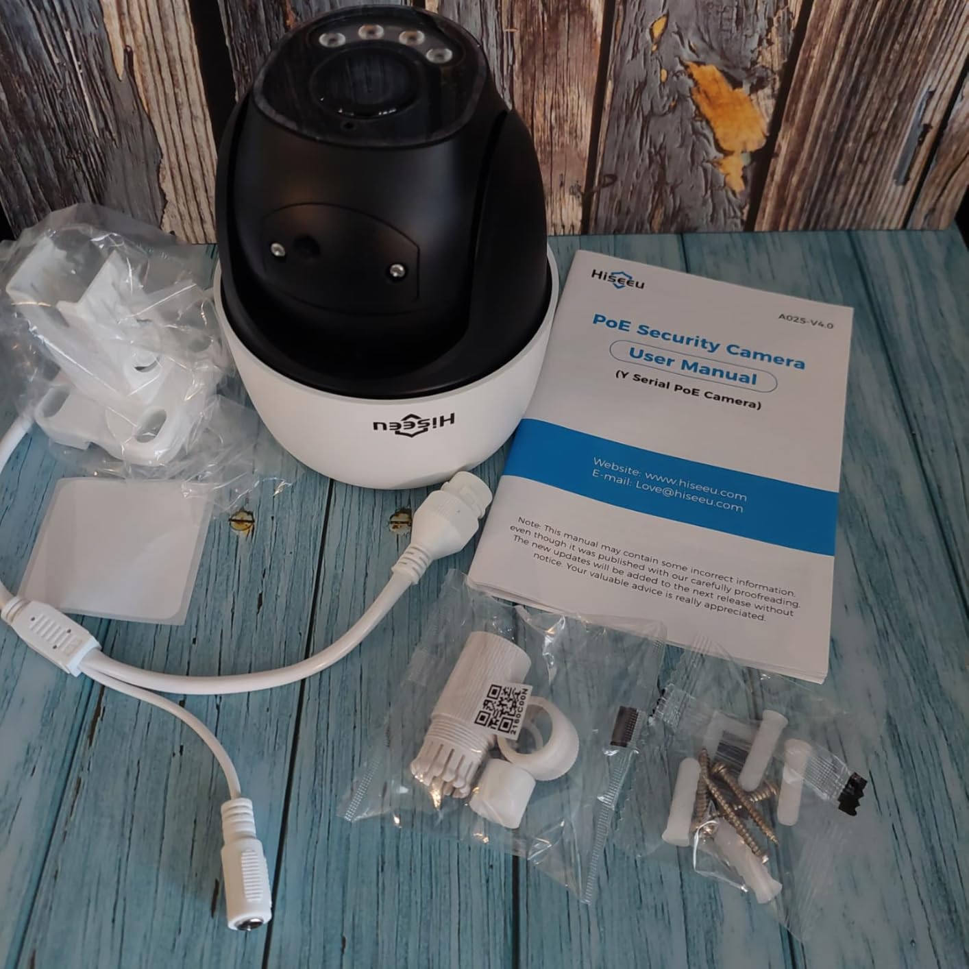 Hiseeu 4K PoE PTZ Security Camera Outdoor with 360° Panoramic customer photo 1