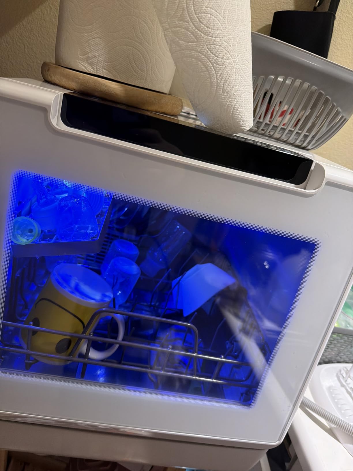EUHOMY Countertop Dishwasher Portable, 8 Programs with 5L Tank, Black, 40dB customer photo 2