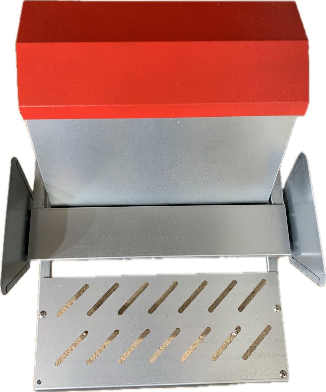 25lbs Automatic Chicken Feeder-Steel Treadle Poultry Feeder Weatherproof customer photo 2