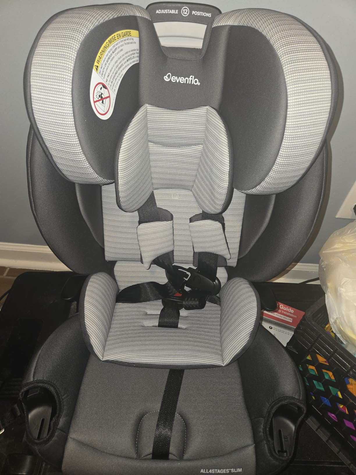 Evenflo All4Stages Slim 4-in-1 Convertible Car Seat (Sanibel Pink) customer photo 2