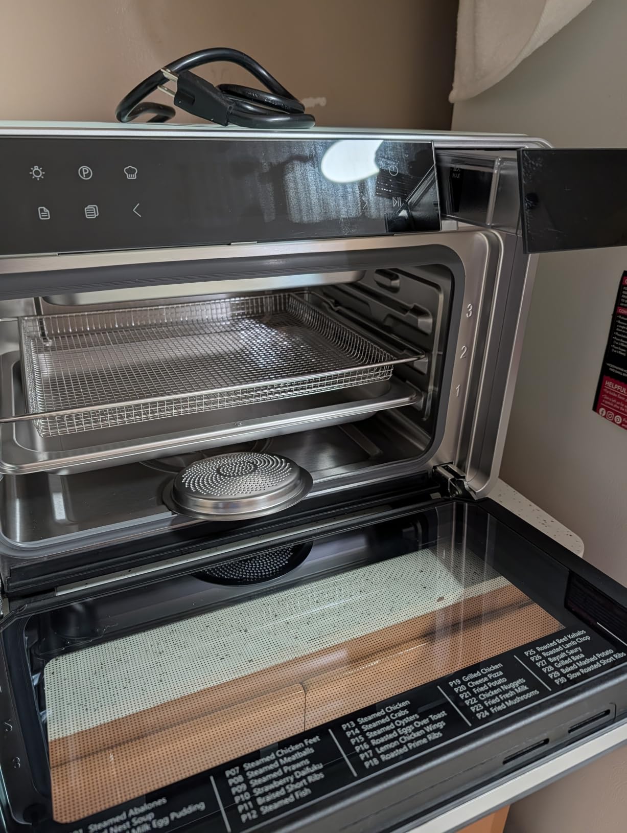 ROBAM Toaster Air Fryer Combi Oven, Countertop Steam Oven 14-in-1 with Convection Steam Roast & Bake, Multi-Stage Cooking, Self-Clean, 7 Modes, 30 Built-In Recipes, for Kitchen Pizza Baking (Green) customer photo 1