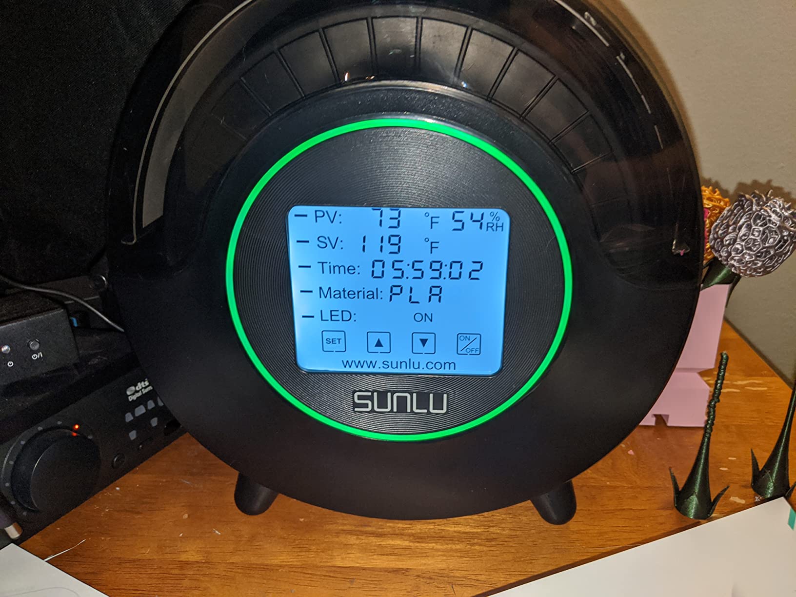 SUNLU Official Filament Dryer S2, for PLA PETG ABS Filament, Black customer photo 2