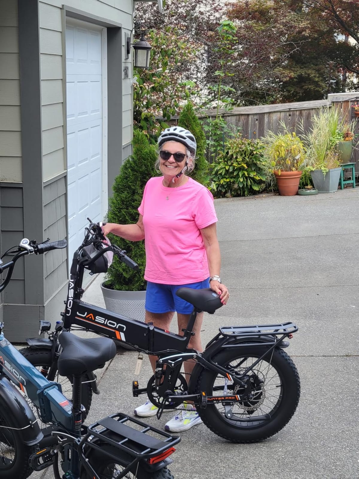 Jasion X Hunter ST Electric Bike for Adults,1400W Peak 20''Fat Tire Foldable E Bikes,Folding Ebike Up to 71 Miles Range 30+MPH Adult Electric Bicycles,624WH Removable Battery,Certified by UL2849 customer photo 1