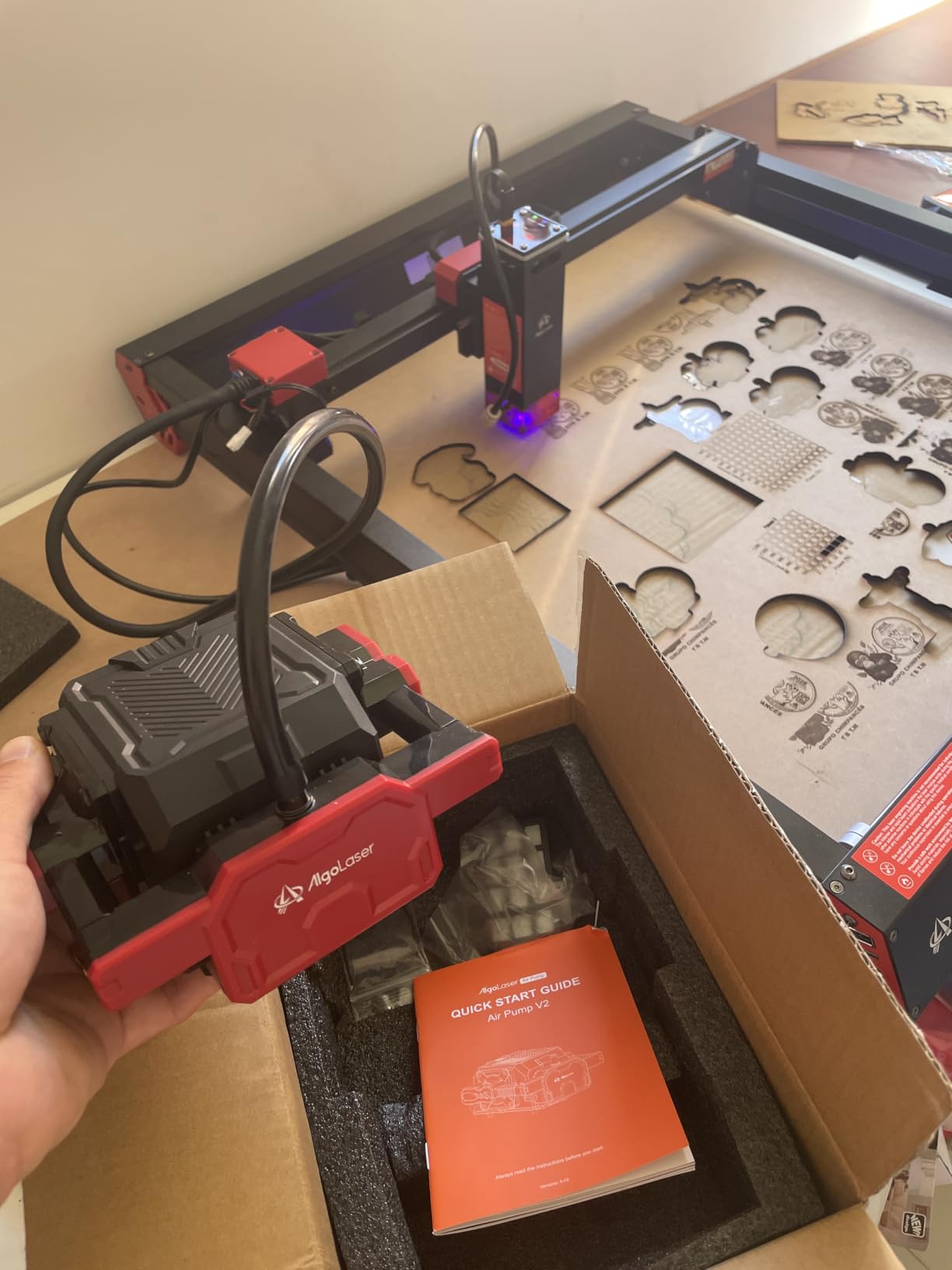 AlgoLaser Air Assist for Laser Engraver, Air Assist Pump Kit customer photo 1
