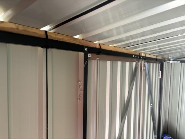 Greesum 10 x 10 FT Metal Outdoor Storage Shed, Brown customer photo 2