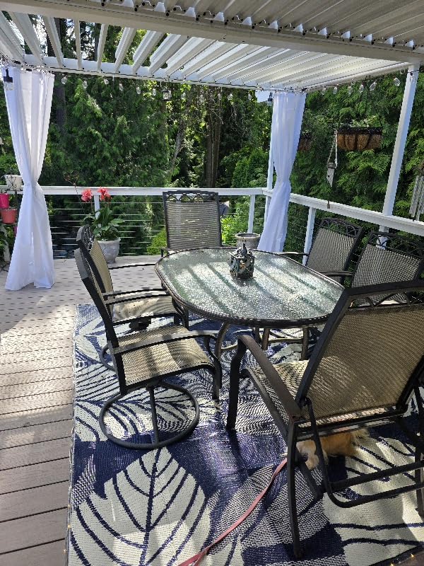 Louvered Pergola 12' x 20', Large Outdoor Aluminum Pergola with Reinforced Steel Roof, Heavy-Duty Hardtop Gazebo for Patio Garden, Weatherproof Sun Shade Shelter, White customer photo 1