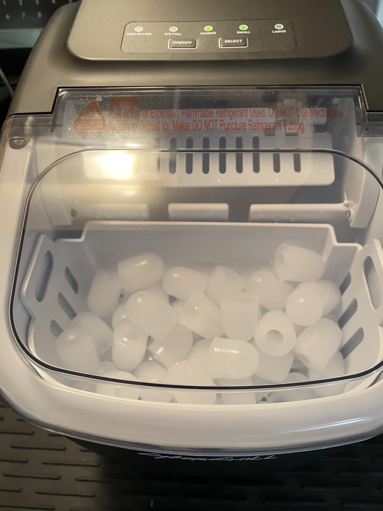 CyberChill Nugget Ice Makers Countertop Dispenser, 40lbs/Day Touch-Free Ice customer photo 2