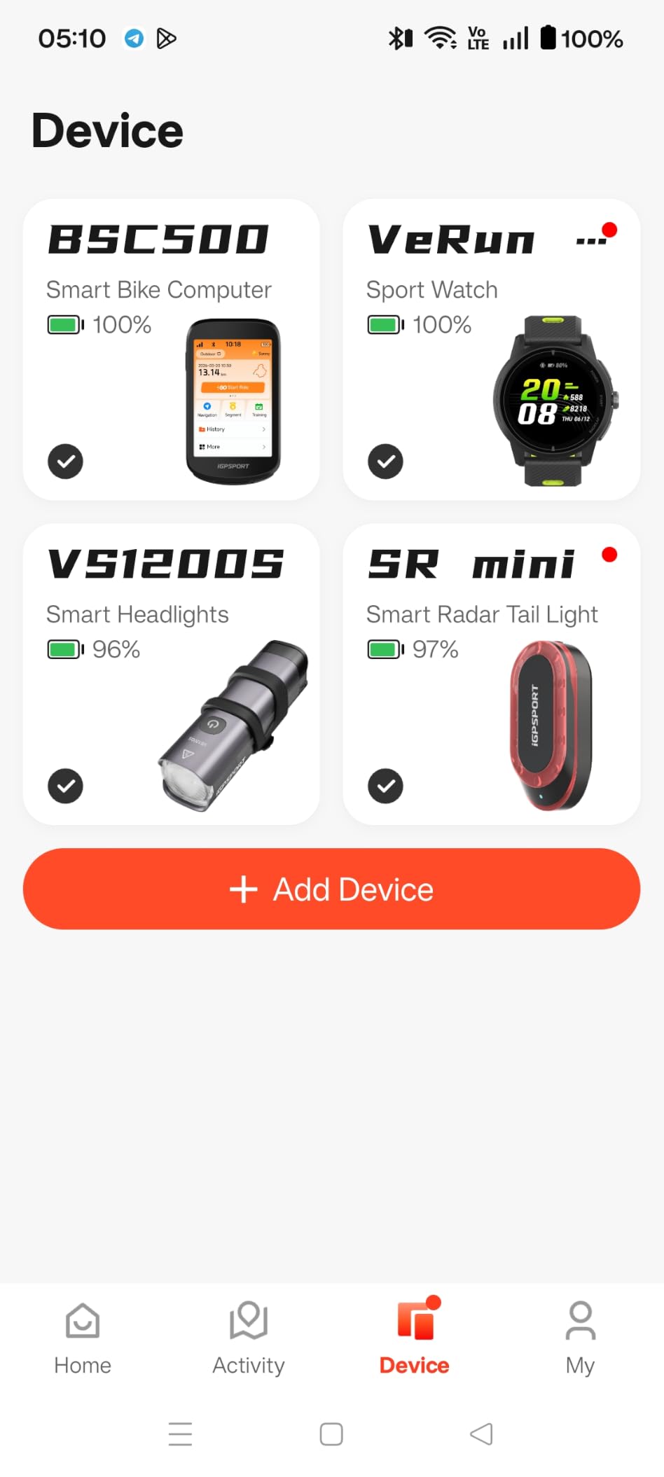 iGPSPORT BSC500 GPS Bike Computer, 3.3'' Touch Screen MAP Voice Navigation customer photo 2