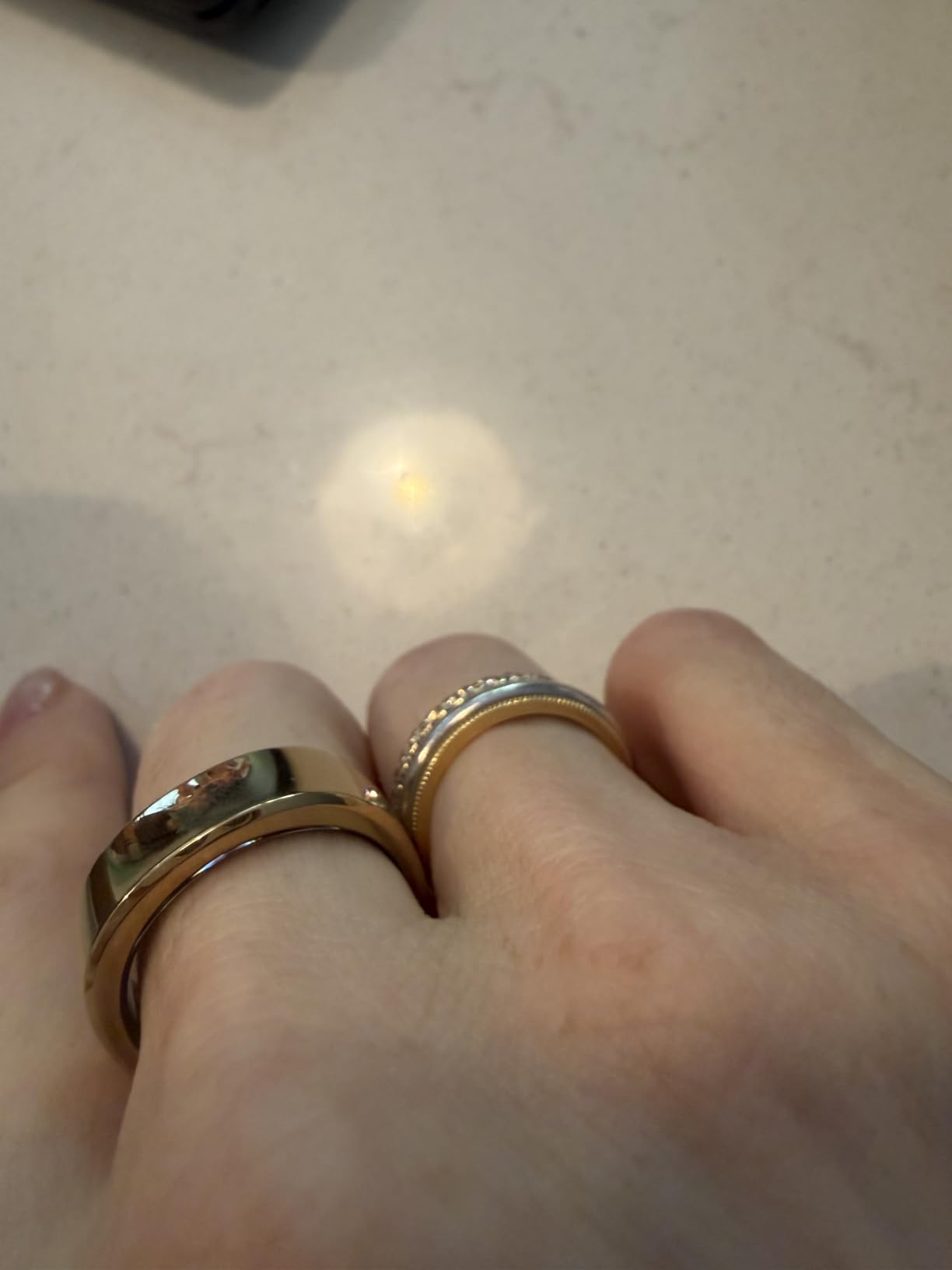 RingConn Gen 3 Smart Ring - Vascular Trends(Size 7, Royal Gold) customer photo 1
