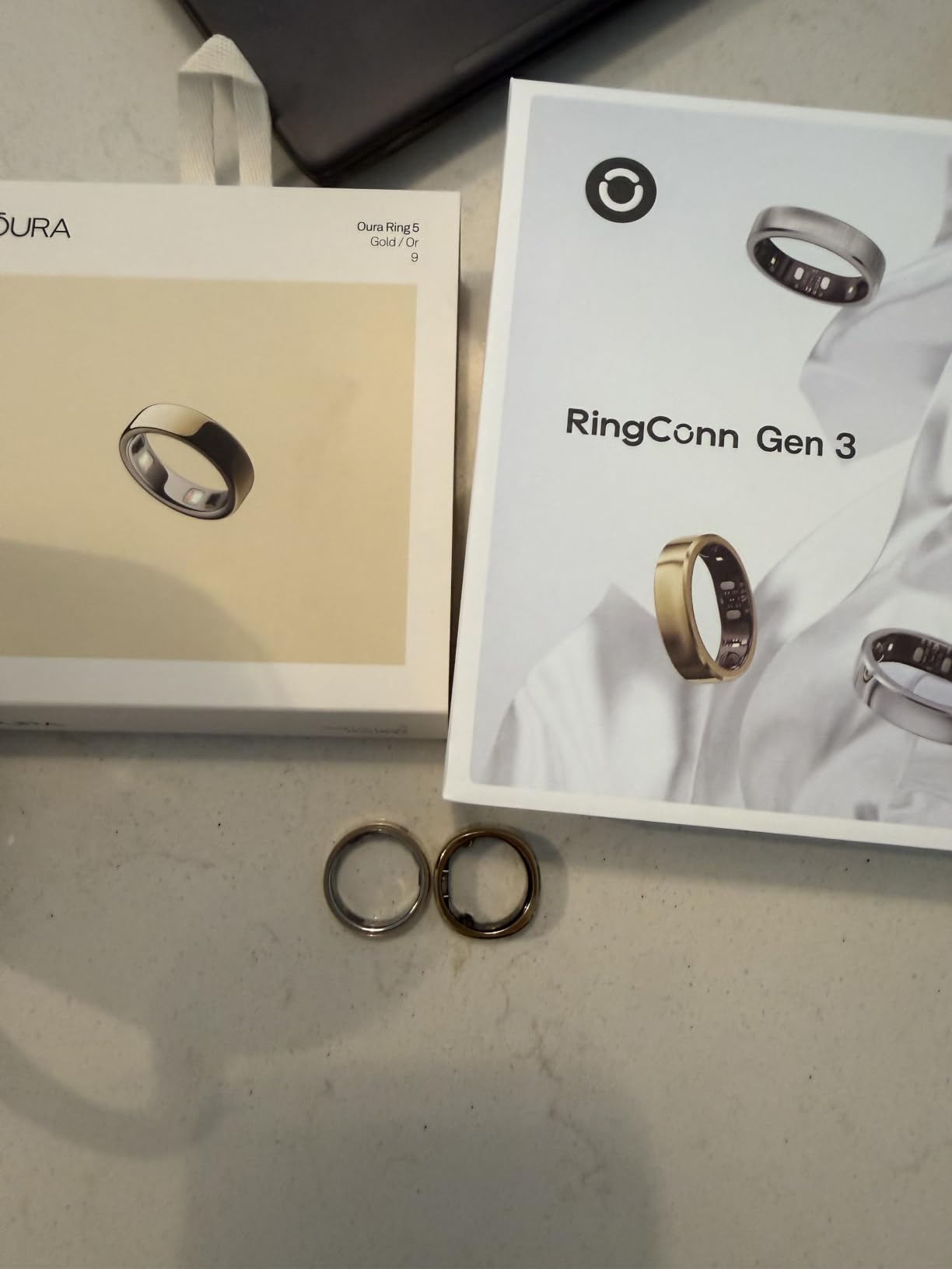 RingConn Gen 3 Smart Ring - Vascular Trends(Size 7, Royal Gold) customer photo 2