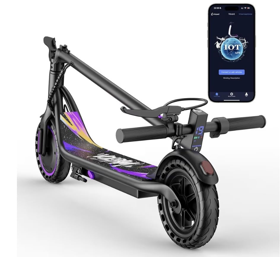 VOLPAM Electric Scooter, 500W/800W/1000W Motor, Long Range 21-28Miles customer photo 1