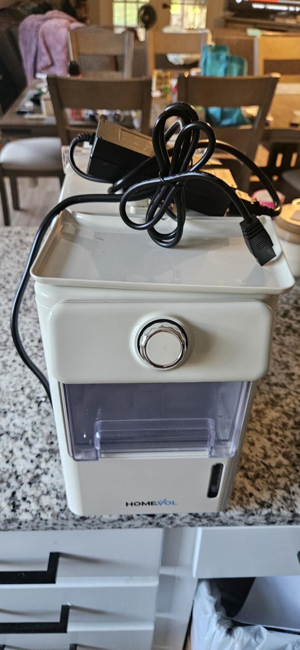 2 in 1 Cordless Countertop Ice Maker, Battery Powered Portable Countertop Ice Machine, 6-Minute Fast Ice Cubes with 2 Size, 30lbs Daily, 40dB Quiet, Self-Cleaning, 2 × 7.8Ah Battery, Stainless Steel customer photo 1