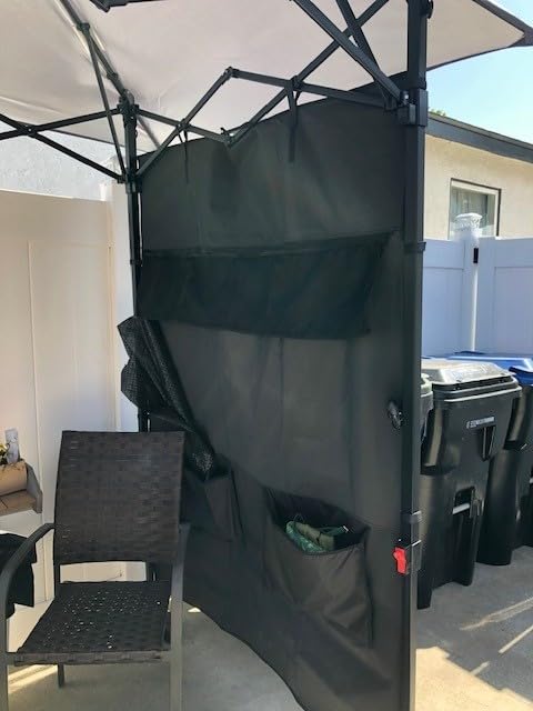 ABCCANOPY 8x5 Pop Up BBQ Grill Gazebo with Lights & Sidewall, Dark Gray customer photo 1