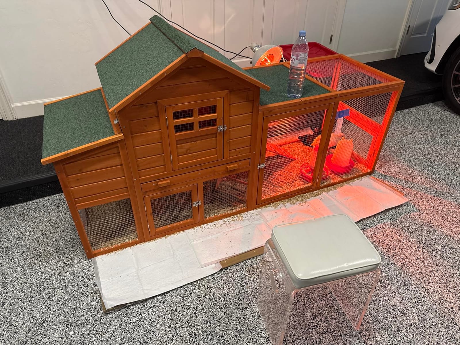 Large Chicken Coop Outdoor Wooden Duck Hen House Poultry Pet Cage 76